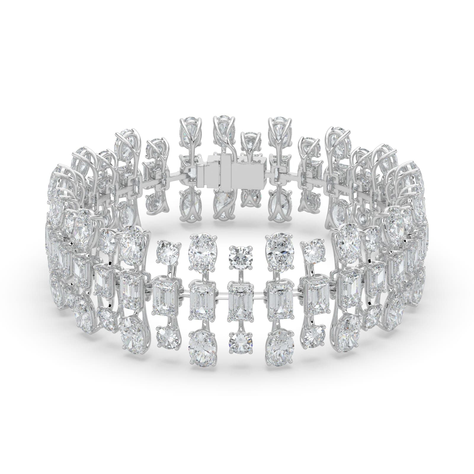 Configuration shown: 14K White Gold, 34.5000 ct total diamond weight.