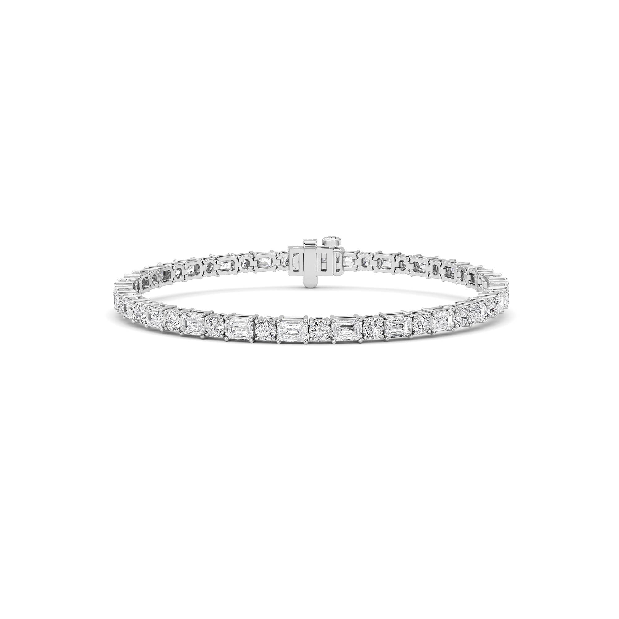 Configuration shown: 14K White Gold, 7.0000 ct total diamond weight.